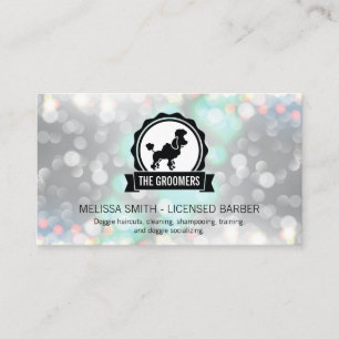Animal Care Groomer Cleaner Boke Business Card