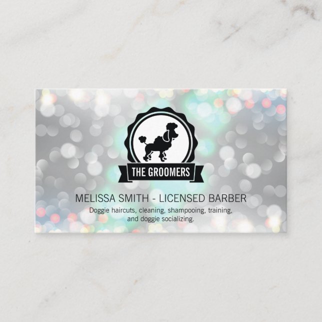 Animal Care Groomer | Cleaner | Boke Business Card (Front)