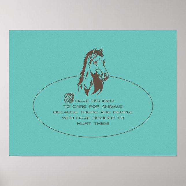 Animal Care Logo - Poster (Front)