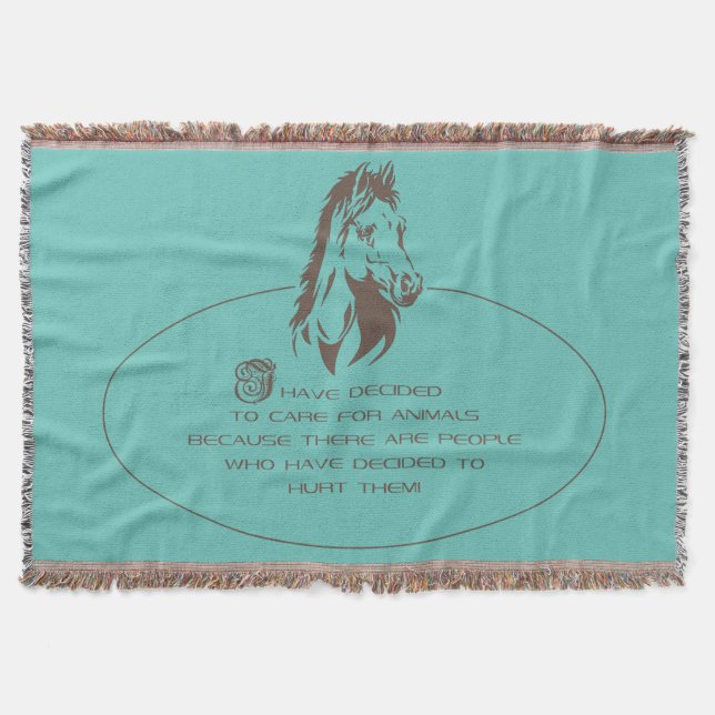 Animal Care Logo - Throw Blanket (Front)
