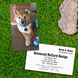 Animal Care Professional Cute Shiba Inu Puppy Business Card