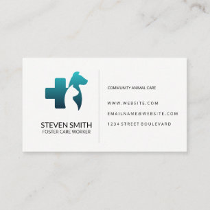 Animal Care   Shelter   Health Care Business Card