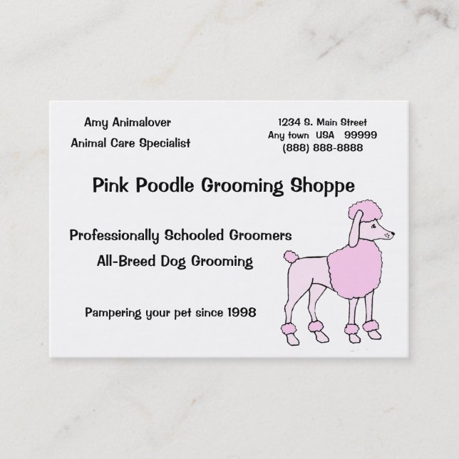 Animal Care Specialist Appointment Card (Front)
