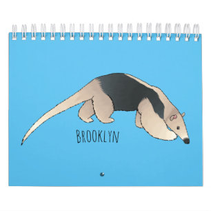 Animal cartoon illustration calendar