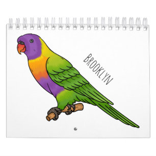 Animal cartoon illustration calendar
