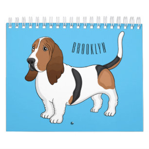 Animal cartoon illustration calendar
