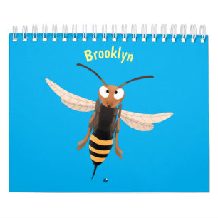 Animal cartoon illustration calendar