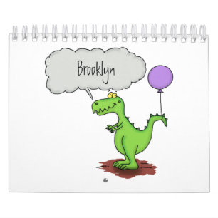 Animal cartoon illustration calendar