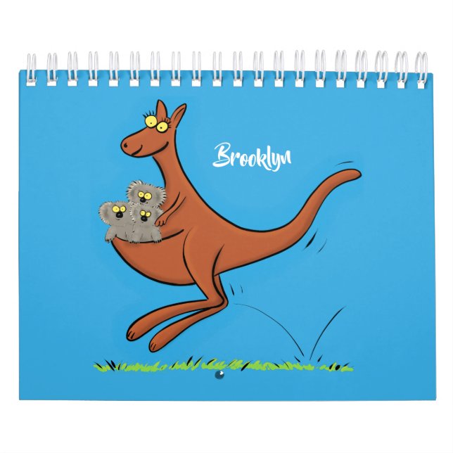 Animal cartoon illustration calendar (Cover)