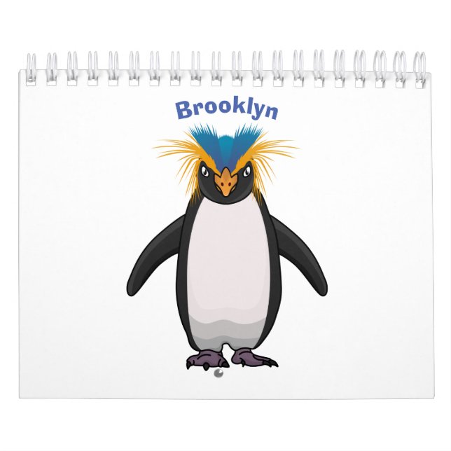 Animal cartoon illustration calendar (Cover)