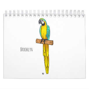 Animal cartoon illustration calendar