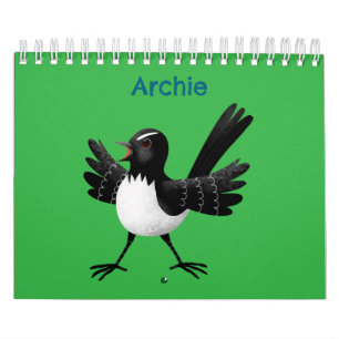 Animal cartoon illustration calendar