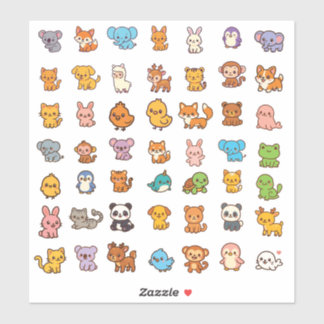 animal cartoon sticker pack