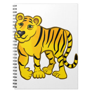 Animal Cat Feline Jungle Stripes Tiger Wild Notebook