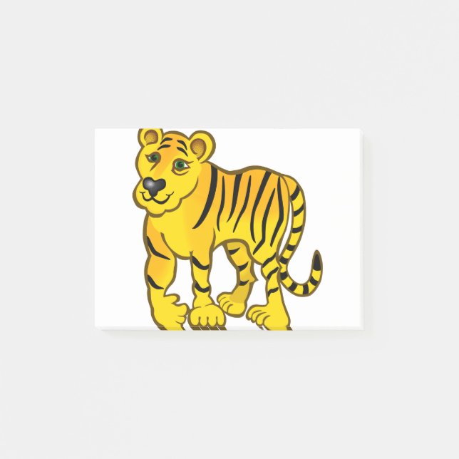 Animal Cat Feline Jungle Stripes Tiger Wild Post-it Notes (Front)