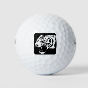 Animal Cat Found Jungle Tiger Black Cat Golf Balls