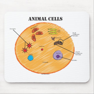 Animal Cell Diagram Mouse Pad