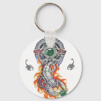 animal celtic scorpion tattoo key ring
