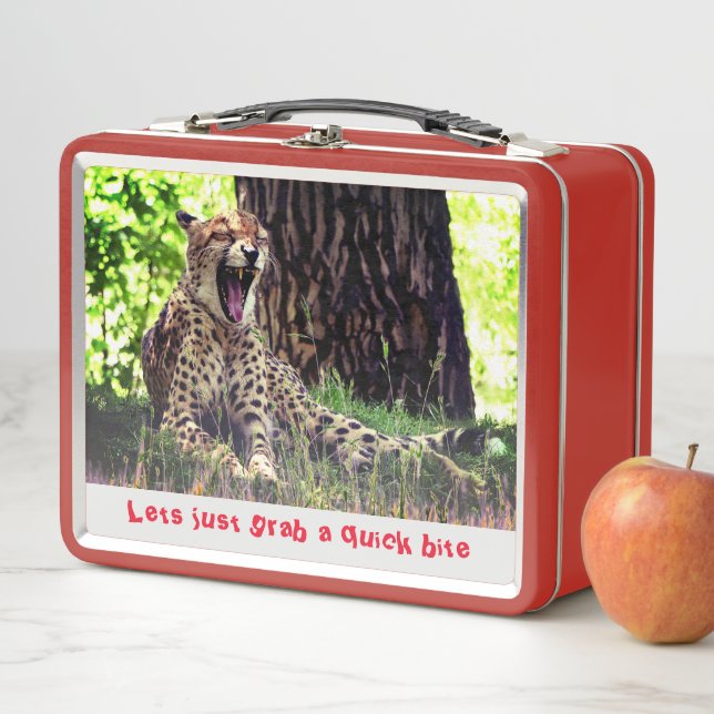 Animal Cheetah Metal Lunch Box (In Situ)