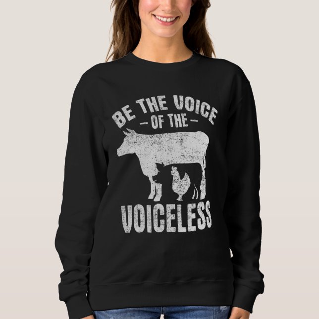 Animal Chicken Pig Cow Vegan Vegetarians Sweatshirt (Front)