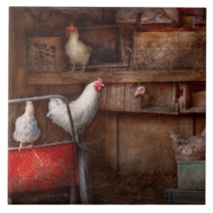 Animal - Chicken - The duck is a spy Ceramic Tile