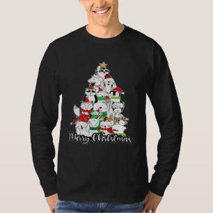 Animal Christmas Tree Merry Cute Xmas Sloth Llama T-Shirt