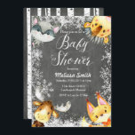Animal Christmas Woodland Baby Shower Invitations<br><div class="desc">Animal Christmas Chalkboard Woodland Baby Shower Invitations are perfect for your winter baby shower with winter rustic style.</div>
