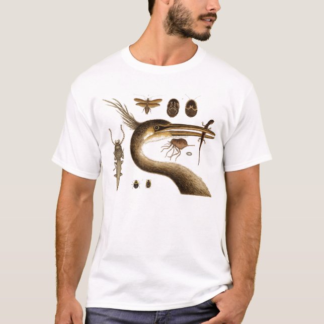 animal collage ephemera T-Shirt (Front)