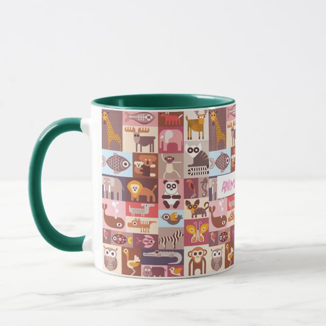 Animal Collage Mug (Left)