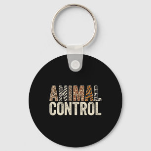 Animal Control Funny Halloween Costume Zoo Party M Key Ring