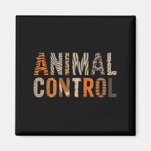 Animal Control Funny Halloween Costume Zoo Party Magnet