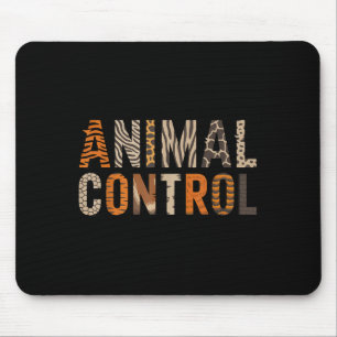 Animal Control Funny Halloween Costume Zoo Party Mouse Pad