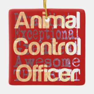 Animal Control Officer Extraordinaire Ceramic Ornament