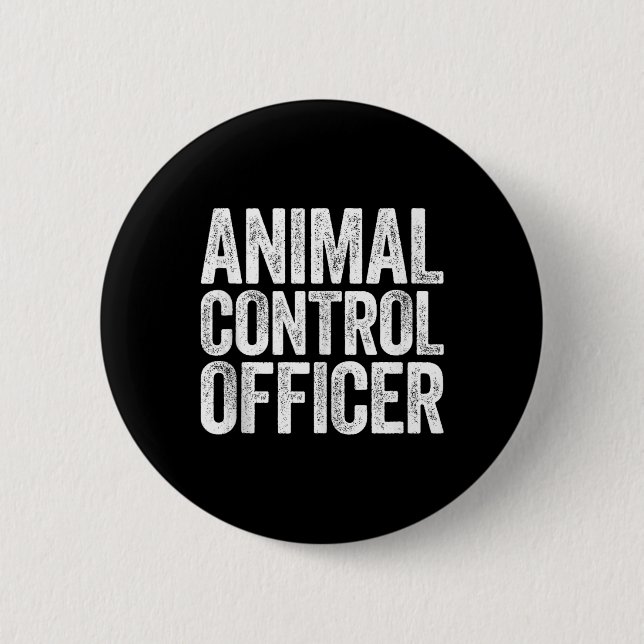 Animal Control Officer Shirt Matching Costume Tank 6 Cm Round Badge (Front)