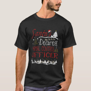 Animal Control Officer Xmas Job Cute Christmas  T-Shirt