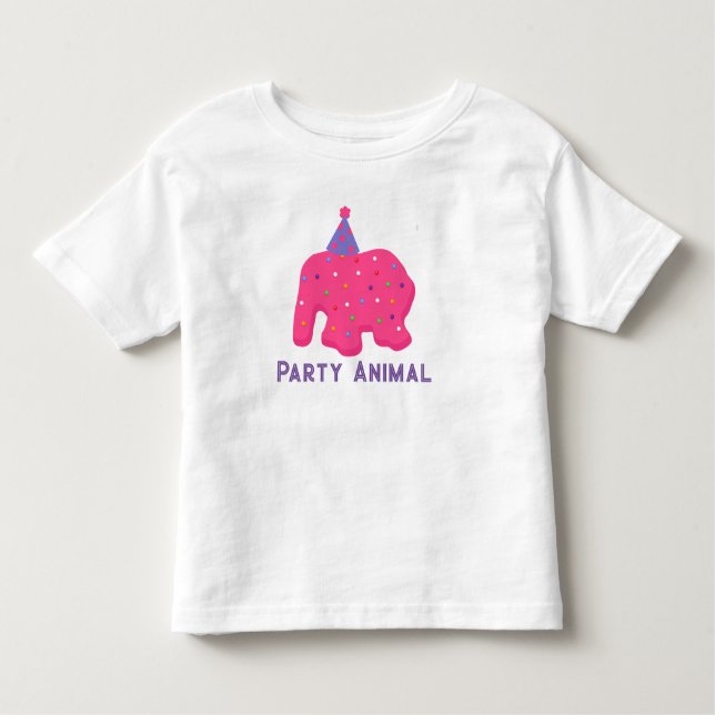 Animal Cookie Birthday Party Toddler T-Shirt (Front)