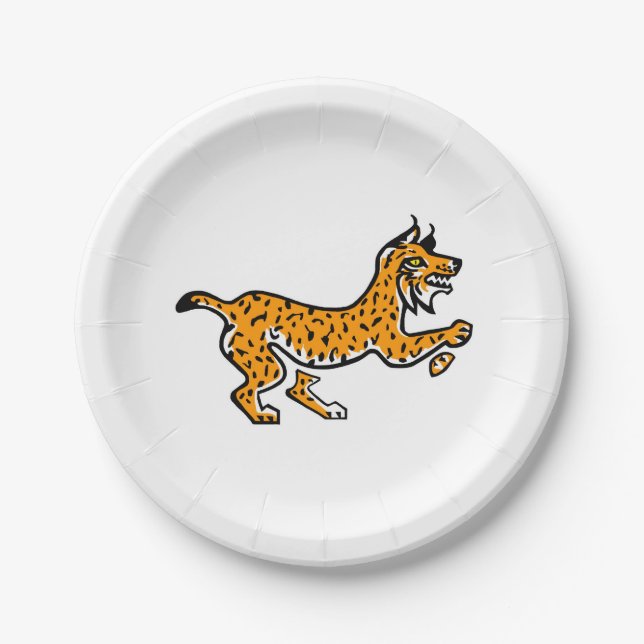 Animal- Cool Iberian LYNX  - Wildlife - Party Paper Plate (Front)