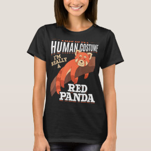 Animal Costume Party Cute Zoo Animal Red Panda T-Shirt