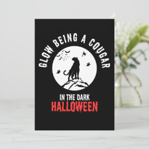 Animal cougar invitation