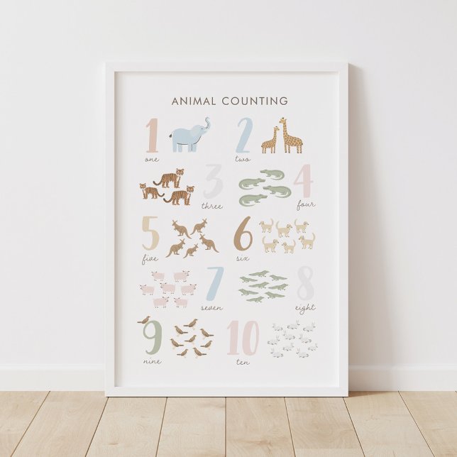 Animal Counting Numbers Kids Room Decor (Creator Uploaded)