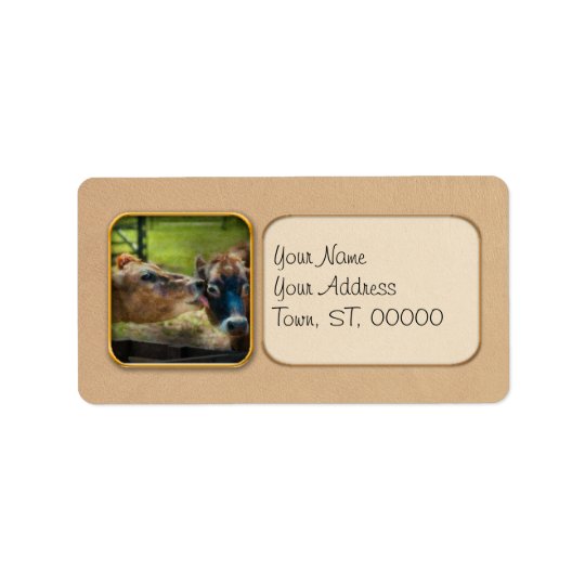 Animal - Cow - Let mummy clean that Address Label