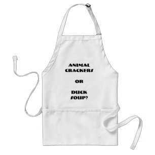 "Animal Crackers or Duck Soup?" Apron