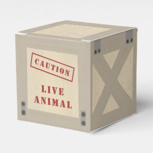 Animal Crate Zoo Jungle Safari Birthday Favour Box