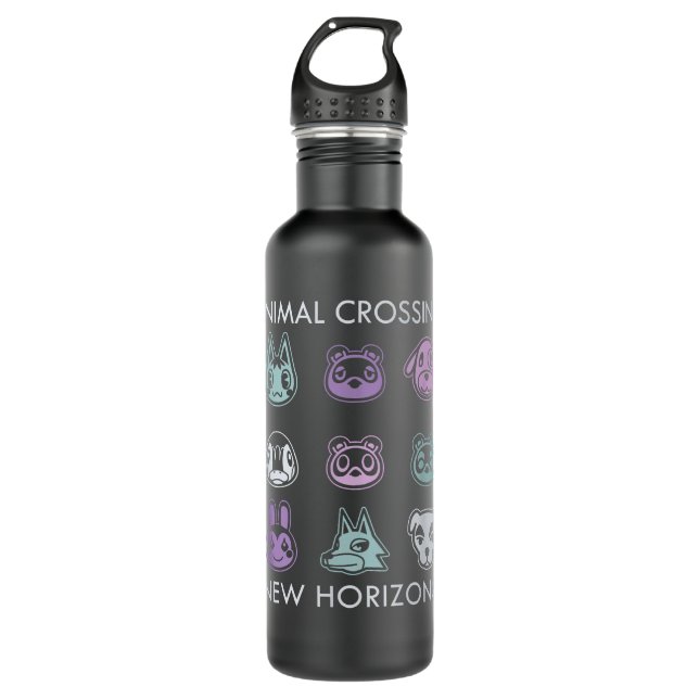 Animal Crossing New Horizons Character Grid Altern 710 Ml Water Bottle (Front)