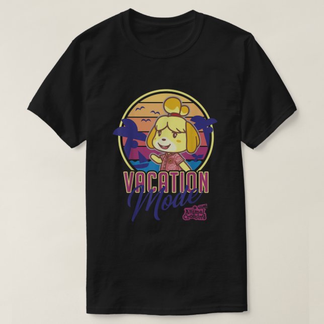 Animal Crossing New Horizons Isabelle Vacation Mod T-Shirt (Design Front)