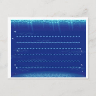 Animal Crossing New Leaf Underwater Stationary Postcard