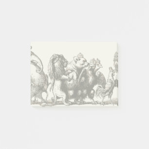 Animal Cute Art Unicorn Elephant Lion Zoo Post-it Notes
