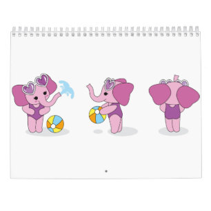 Animal Cute Children Funny Zoo Drawing 2025  Calendar