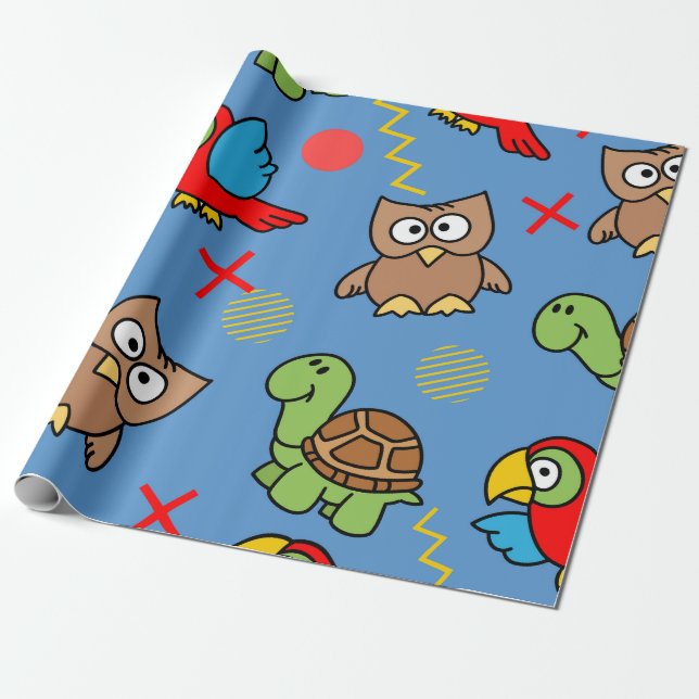 Animal Design pattern Paper (Unrolled)
