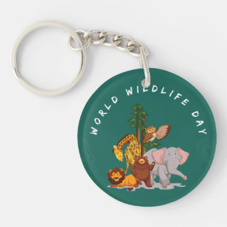 animal design print on a keychain